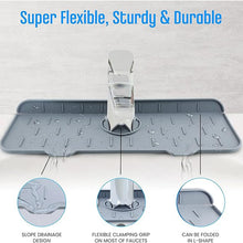 Silicone Sink Faucet Pad / Mat (1 Pc / 33x12 Cm)