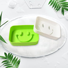 Portable Travel Home Box Cute Cartoons Smile Face Container Draining Holder Soap Dish ,Sabudani