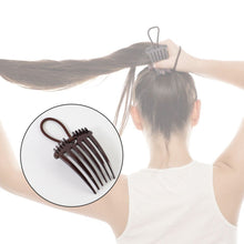 Ponytail Comb with Elastic Loop - (1 Pc)