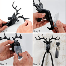 Deer Head Self Adhesive Wall Door Hook Hanger