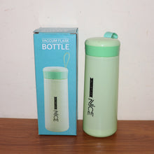 Leak-Proof Plastic Vaccum Flask - (Green Color / 1 Pc / 400ML)