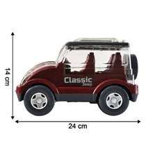 Friction-Powered Classic Jeep Toy Car for Kids (1 Pc)