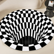 3D Space Round Carpet, Floor Mat Non-Woven Doormat (1 Pc / 78 Cm)