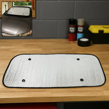 Car Windshield Sun Shade, Blocks UV Rays Sun Visor Protector, Keeps Your Vehicle Cool Sunshade for Cars, SUVs, Trucks, and Vans (80×35 Cm)