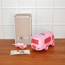 Bus Shaped Kids Water Bottle with Strap – 500ml Cute Cartoon Design With Sticker