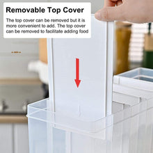 Easy Flow Cereal Dispenser for Kitchen 3 in 1 Push Button Wall Mount Container