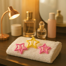 Star-Shaped Hair Clips for Girls - (3 Pc)