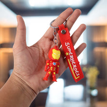 Cute Cartoon Silicone 3D Key Chain with Metal Hook & Strap (Pack of 1)