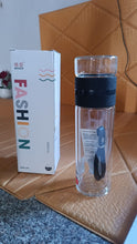 Outdoor Sport Glass Water Bottle With Steel Lid / 500 Ml Approx)
