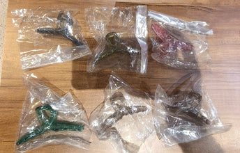 Hair Clutcher Clips (Mix Design, Multicolor / 12 Pc)